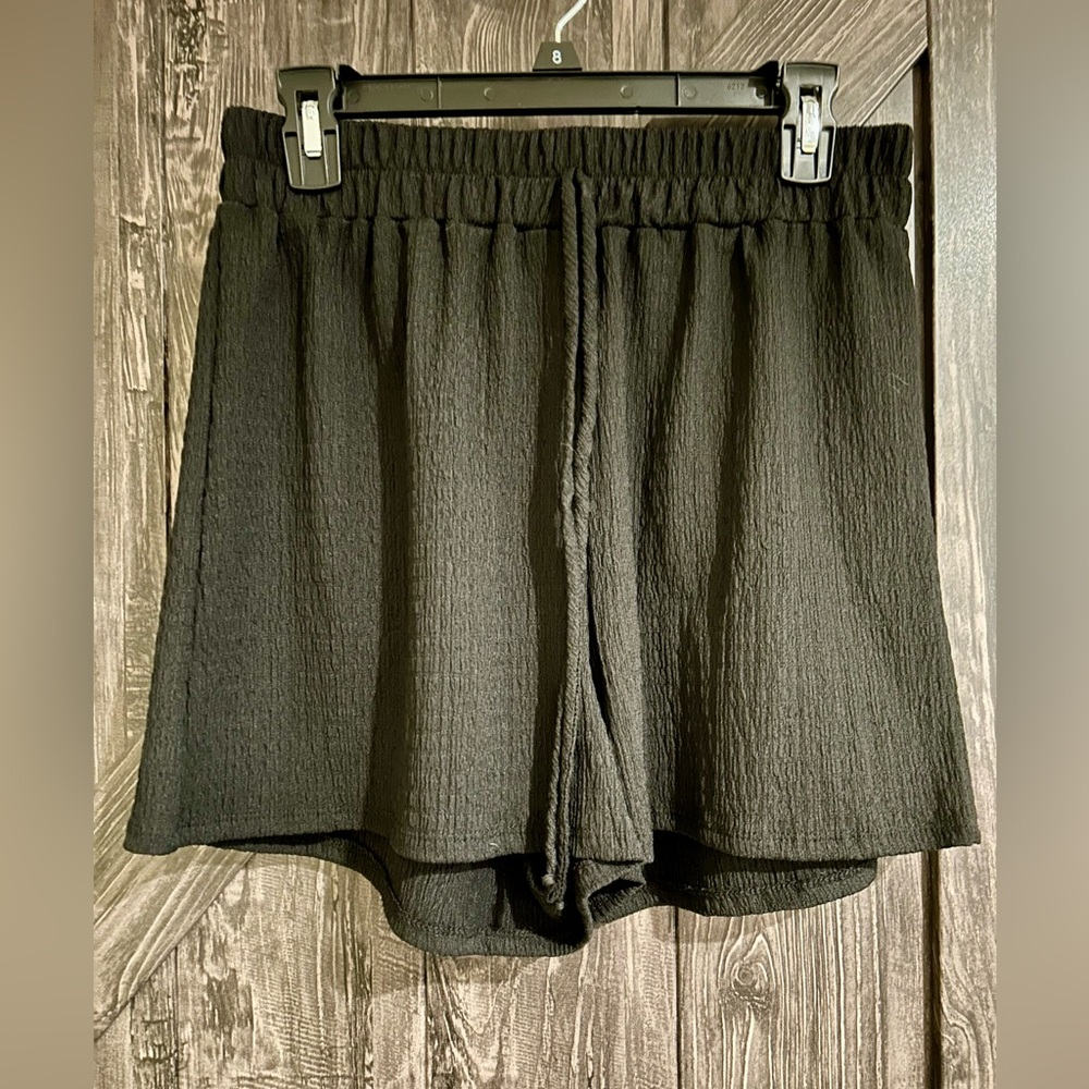 Black Shorts and Shirt Matching Set